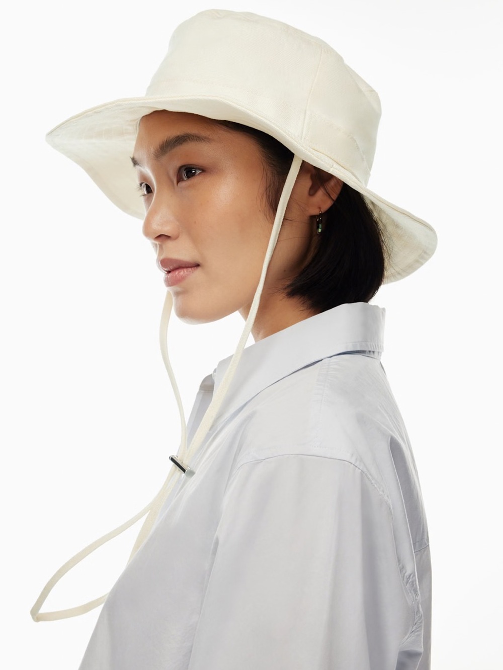100% Cotton Bucket Hat with Drawcord